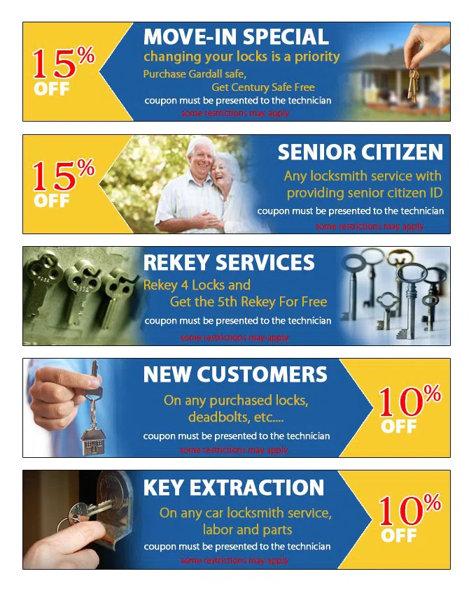 Locksmith Irvine California, Irvine, CA 949-610-0800 - coupon23-set-five